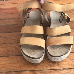 Universal Thread Strap Ankle Yellow Sandals